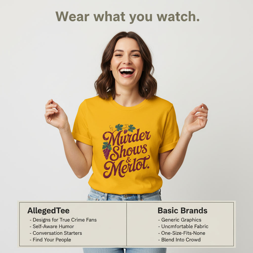 Murder Shows & Merlot T-Shirt_product_table