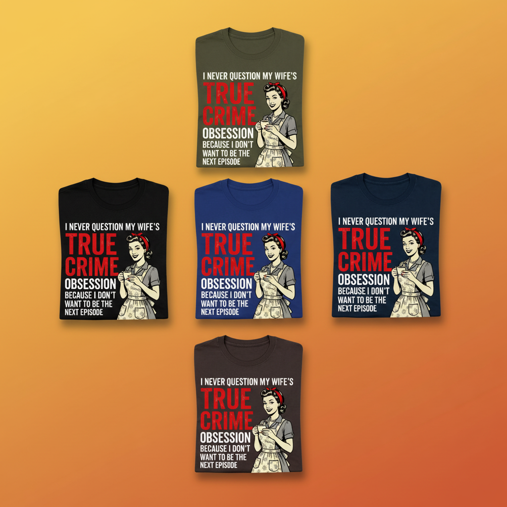 True Crime Obsession T-Shirt_6color_grid