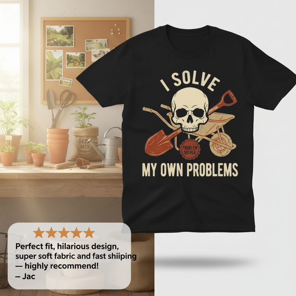 I Solve My Own Problems T-Shirt_review_5star