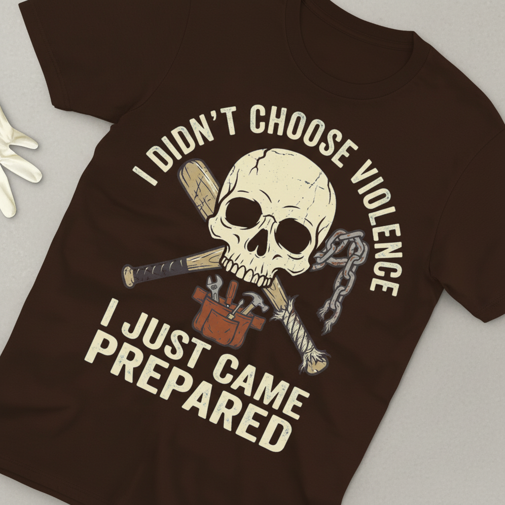 Prepared for Anything Skull T-Shirt_extreme_za