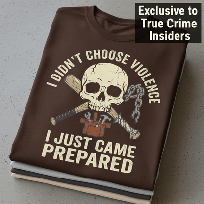 Prepared for Anything Skull T-Shirt_stacked_flatlay