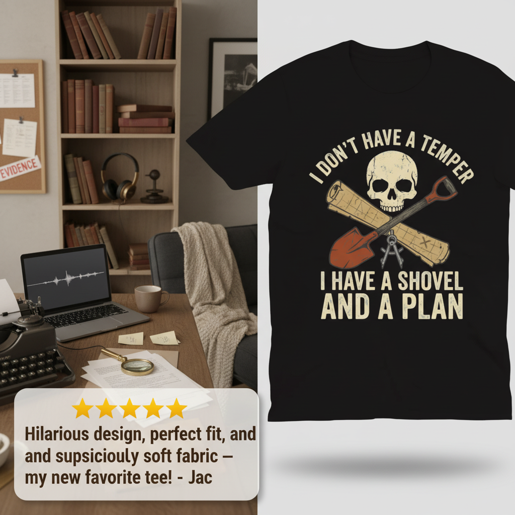 Shovel and a Plan Dark Humor T-Shirt_review_5star