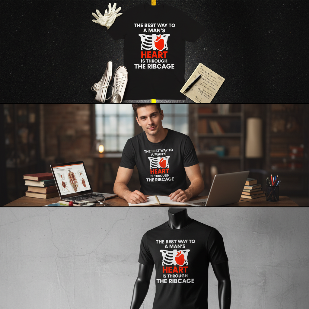 Ribcage Heartbreaker T-Shirt_3_model