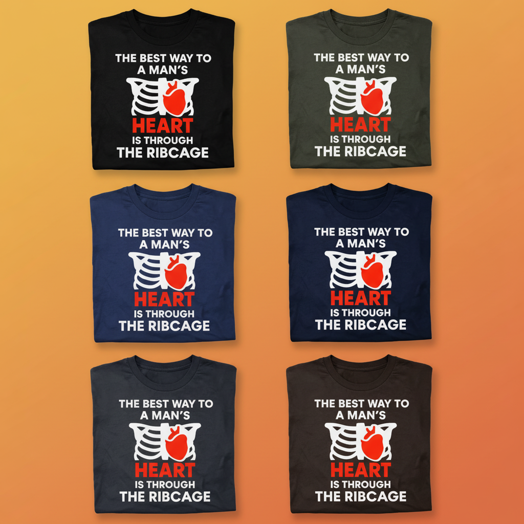 Ribcage Heartbreaker T-Shirt_6color_grid