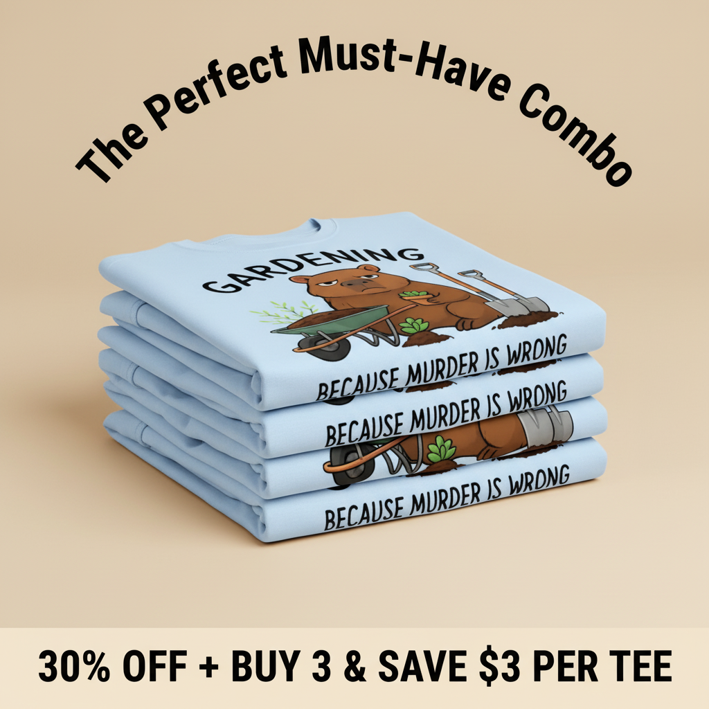 Gardening Bear Justice T-Shirt_stacked_promotion
