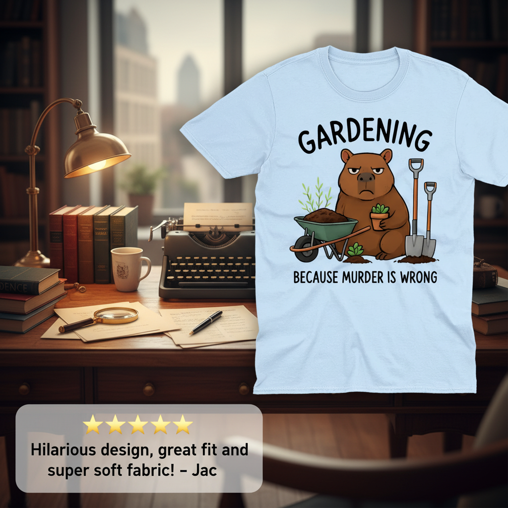 Gardening Bear Justice T-Shirt_review_5star