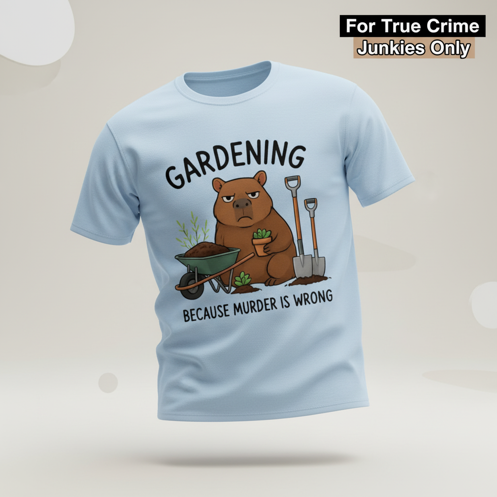 Gardening Bear Justice T-Shirt_3d_float