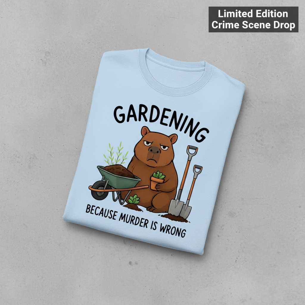 Gardening Bear Justice T-Shirt_fold_tilt