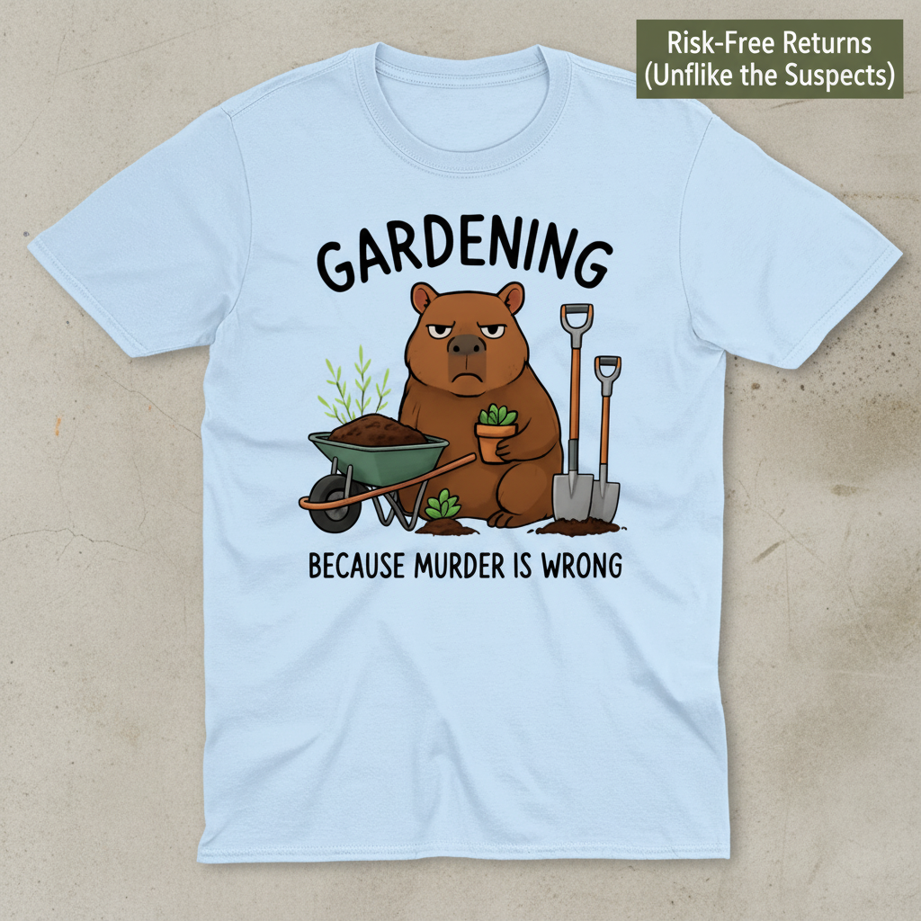 Gardening Bear Justice T-Shirt_clean