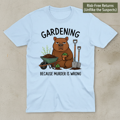 Gardening Bear Justice T-Shirt_clean