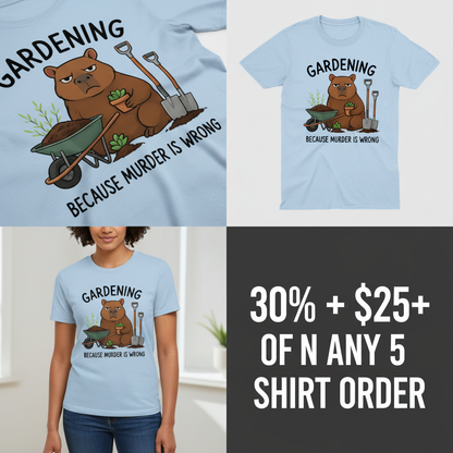Gardening Bear Justice T-Shirt_4_panel