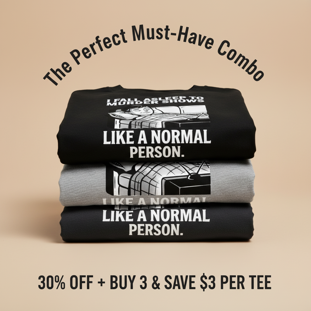 Murder Shows and Chill T-Shirt_stacked_promotion