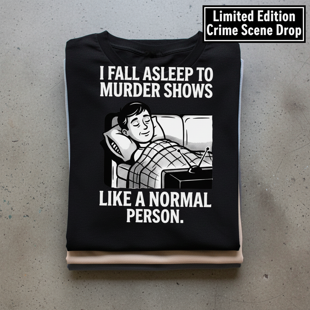 Murder Shows and Chill T-Shirt_stacked_flatlay