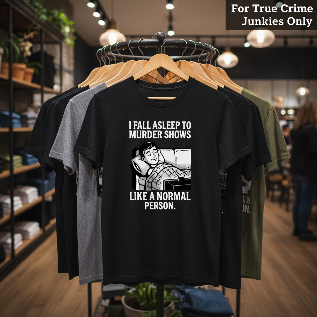 Murder Shows and Chill T-Shirt_boutique_rack