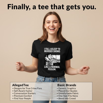 Murder Shows and Chill T-Shirt_product_table