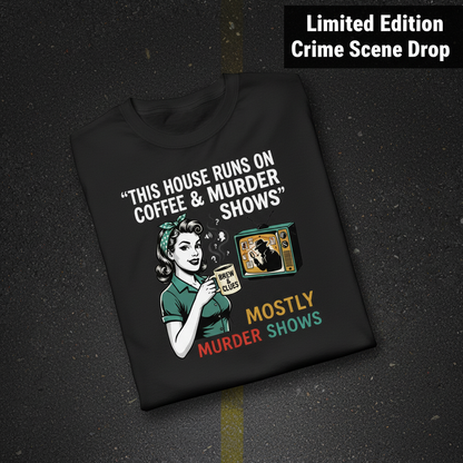 Coffee & Murder Shows T-Shirt_fold_tilt