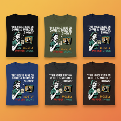 Coffee & Murder Shows T-Shirt_6color_grid
