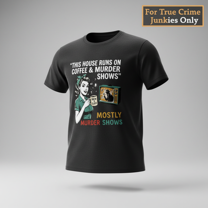 Coffee & Murder Shows T-Shirt_3d_float