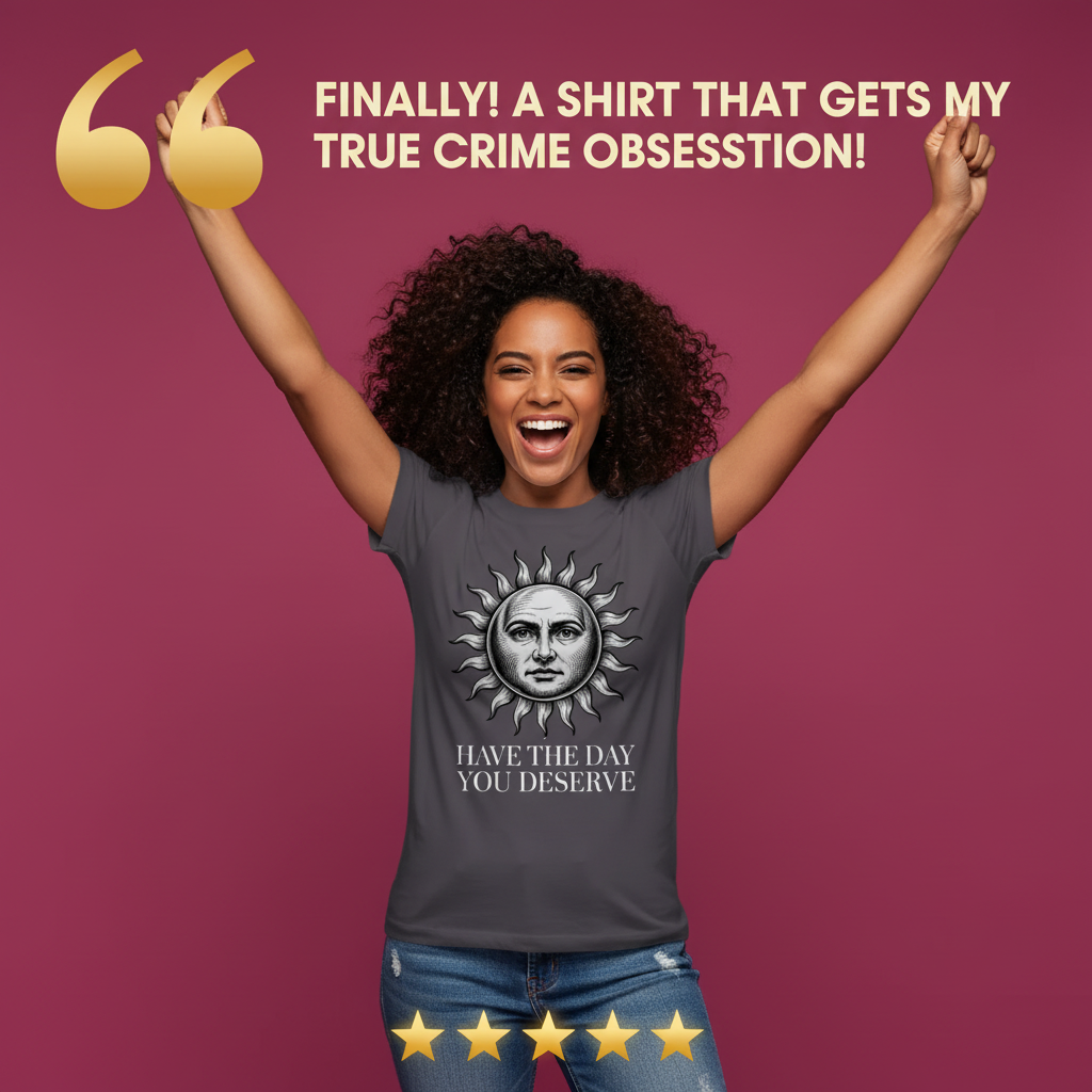 Have the Day You Deserve T-Shirt_model_testimonial