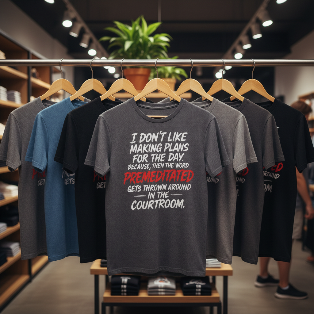 Premeditated Courtroom Humor T-Shirt_boutique_rack