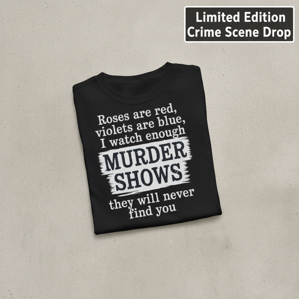 Murder Shows Poetry T-Shirt_fold_tilt