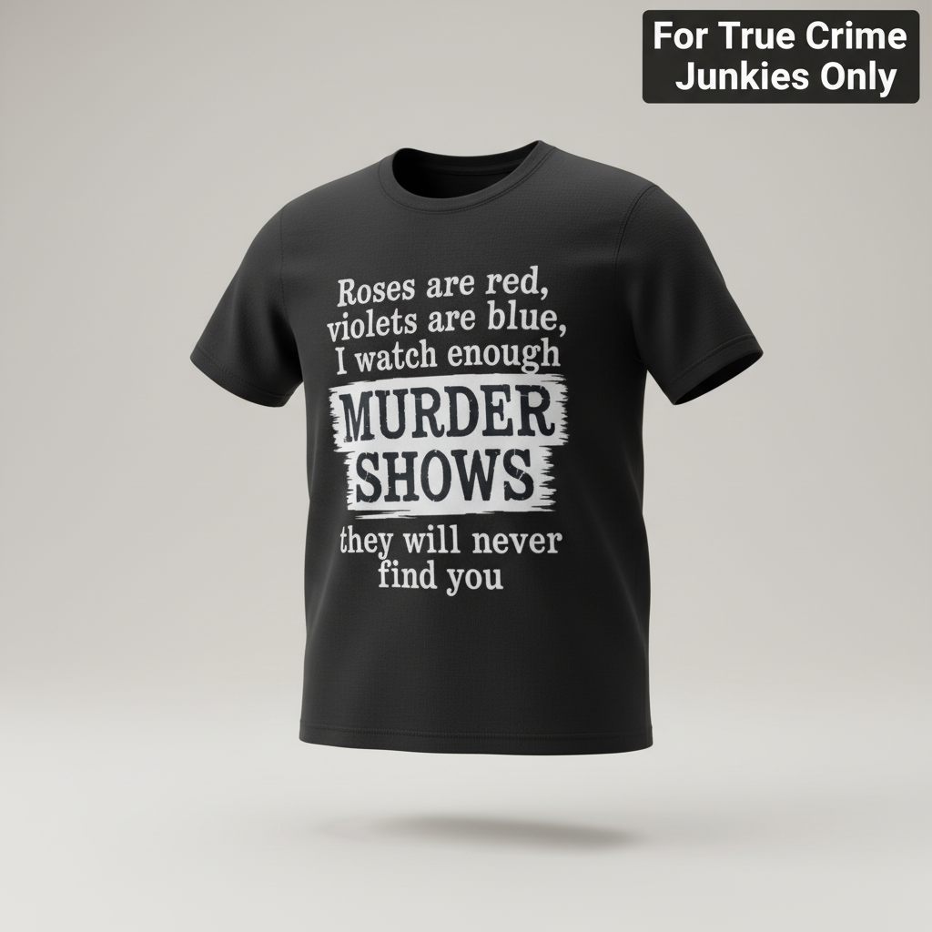 Murder Shows Poetry T-Shirt_3d_float