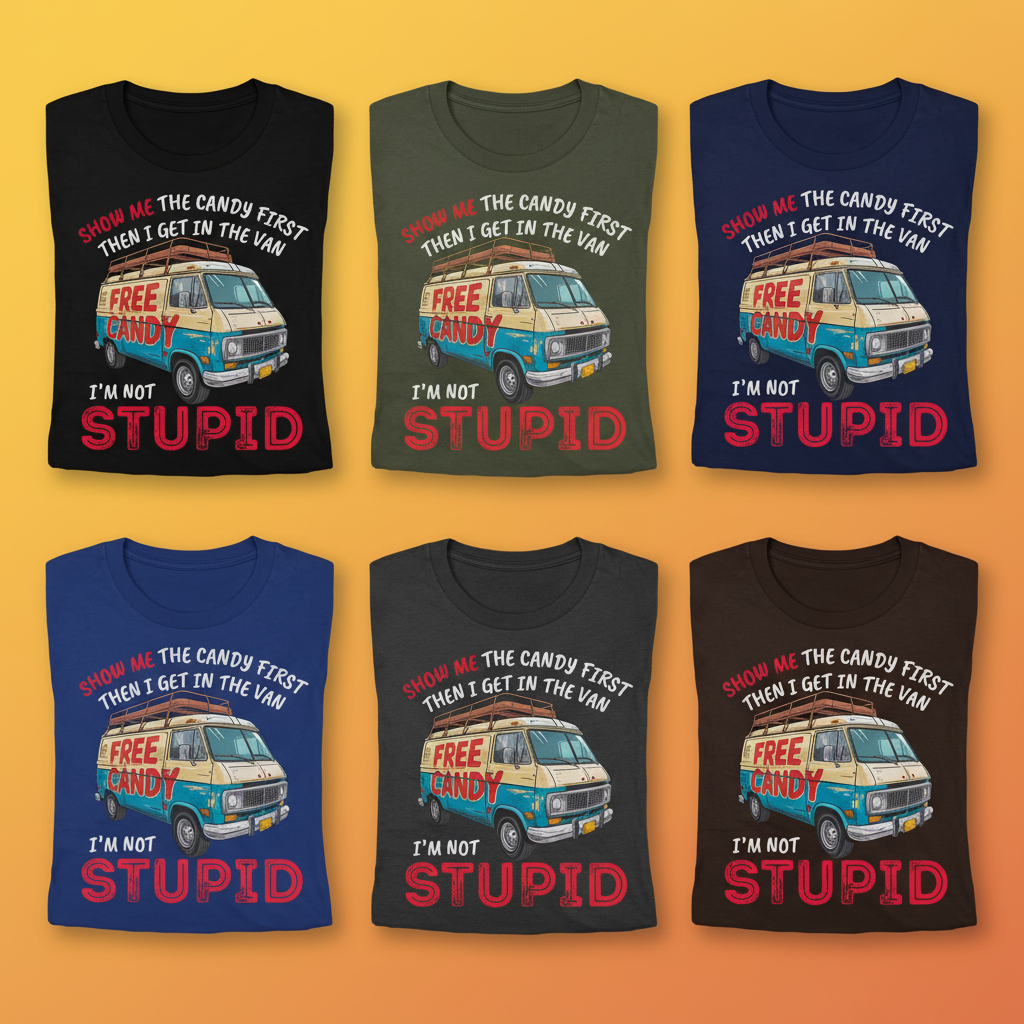 Show Me Stupid T-Shirt_6color_grid