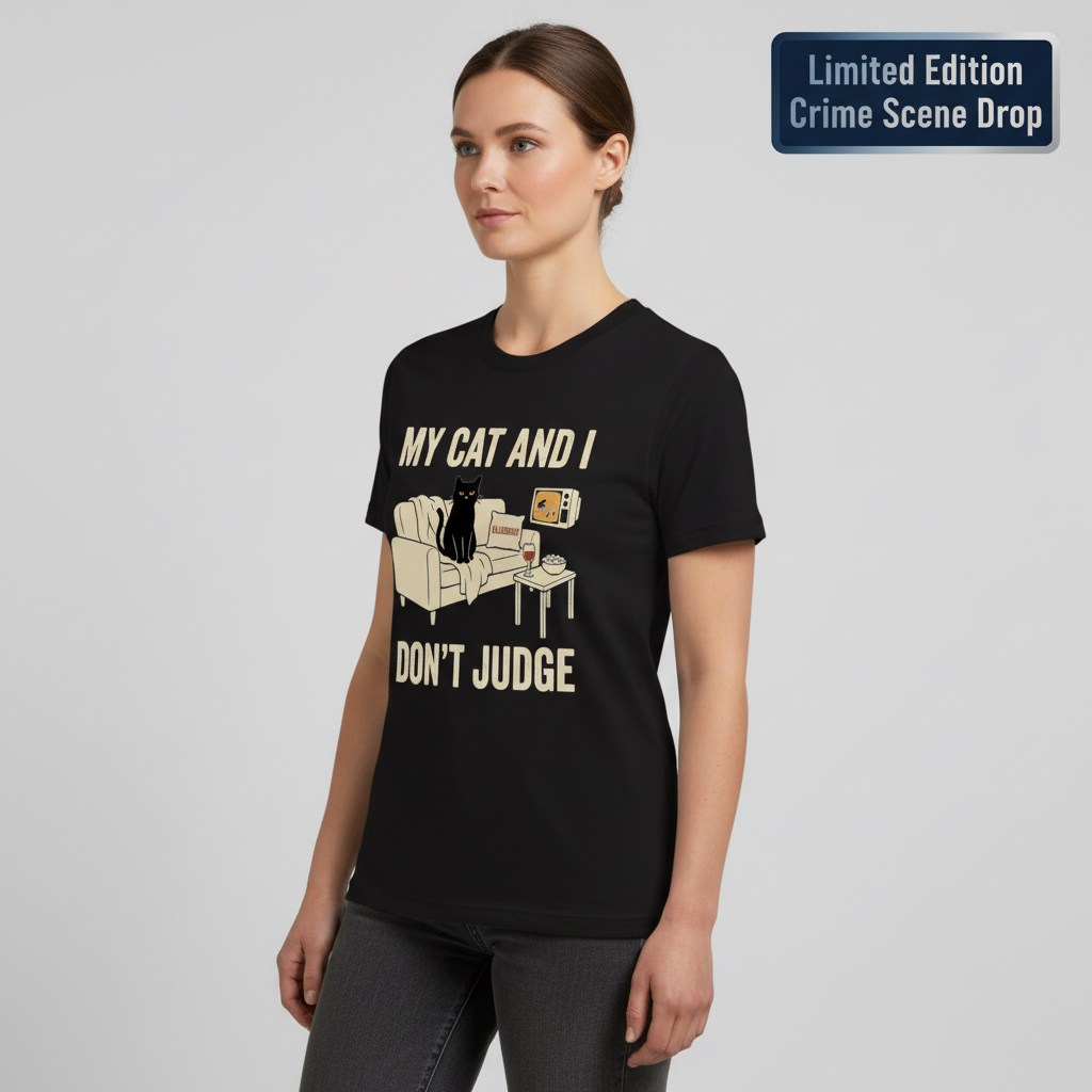 My Cat and I Don’t Judge T-Shirt__benefit