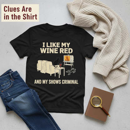 Wine & Crime Lover T-Shirt__pair