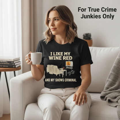 Wine & Crime Lover T-Shirt__lifestyle