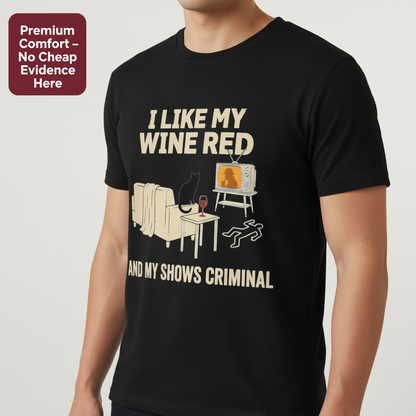 Wine & Crime Lover T-Shirt__benefit
