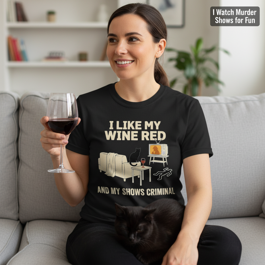 Wine & Crime Lover T-Shirt__use