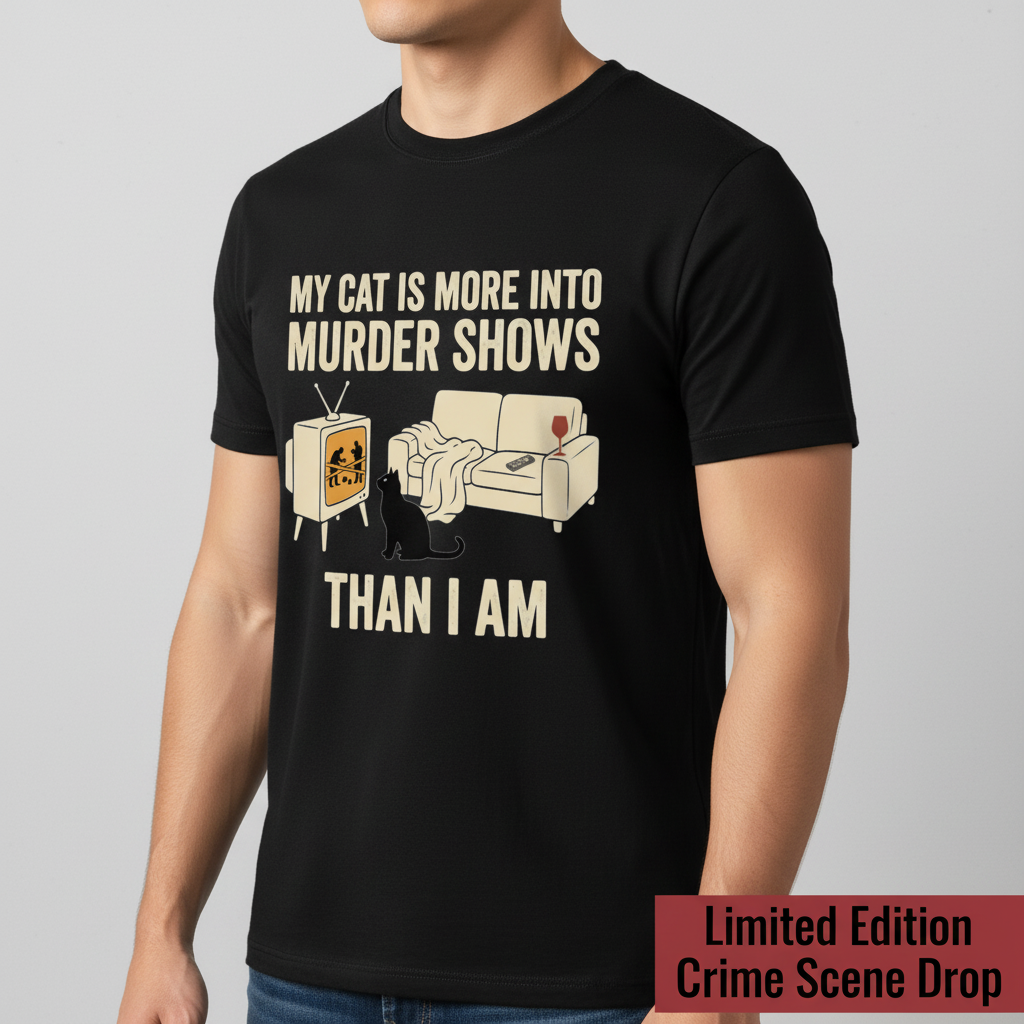 Murder-Show Cat Obsession T-Shirt__space