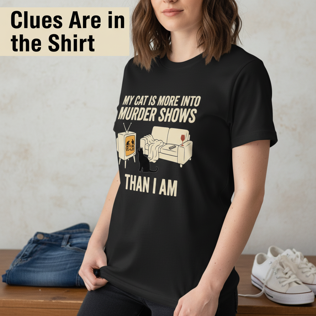 Murder-Show Cat Obsession T-Shirt__pair