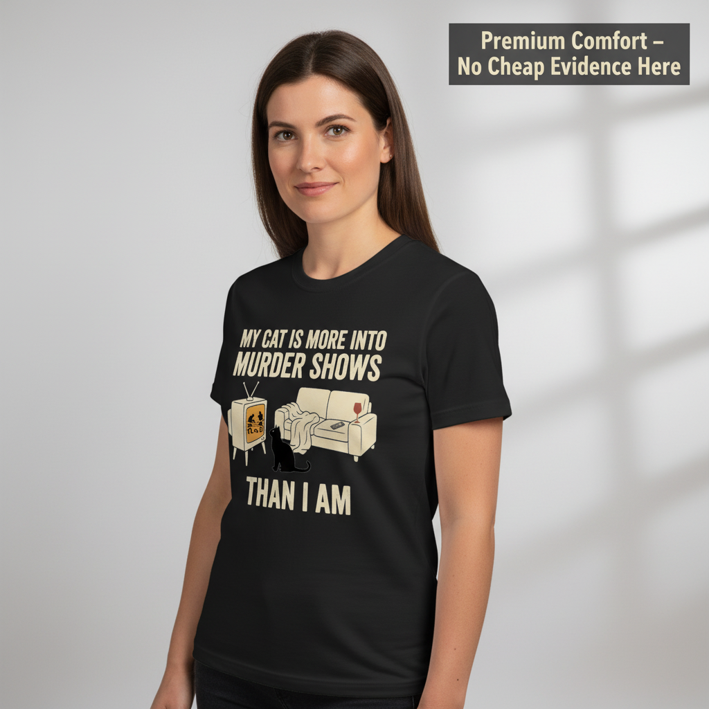 Murder-Show Cat Obsession T-Shirt__benefit