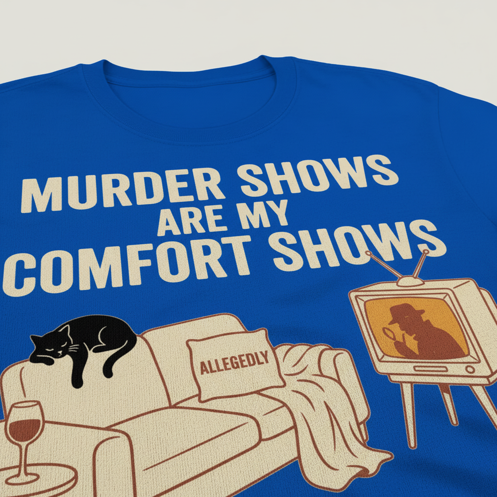 Murder Shows Comfort Show T-Shirt__detail