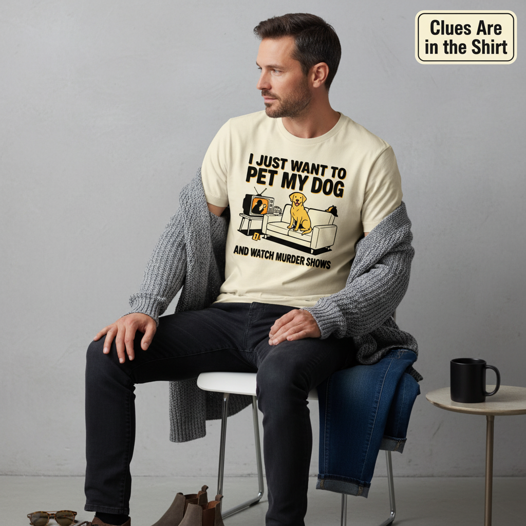 Pet My Dog & Watch Murder Shows T-Shirt__pair
