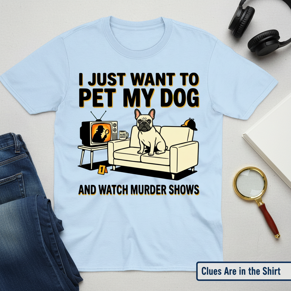 Pet My Dog & Watch Murder Shows T-Shirt__pair