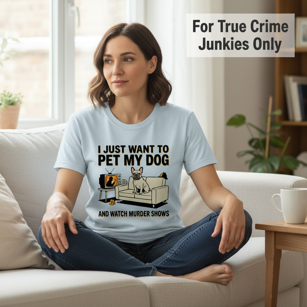 Pet My Dog & Watch Murder Shows T-Shirt__lifestyle