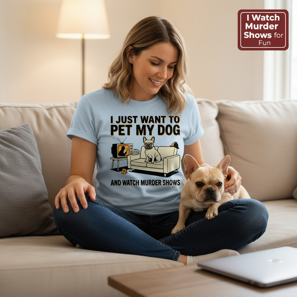 Pet My Dog & Watch Murder Shows T-Shirt__use