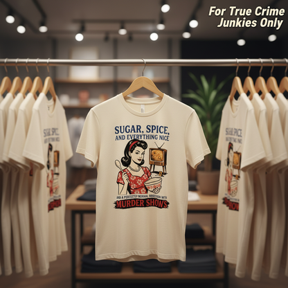 Sugar, Spice & Murder Show Obsession T-Shirt_boutique_rack