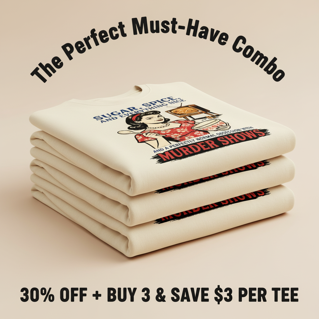 Sugar, Spice & Murder Show Obsession T-Shirt_stacked_promotion