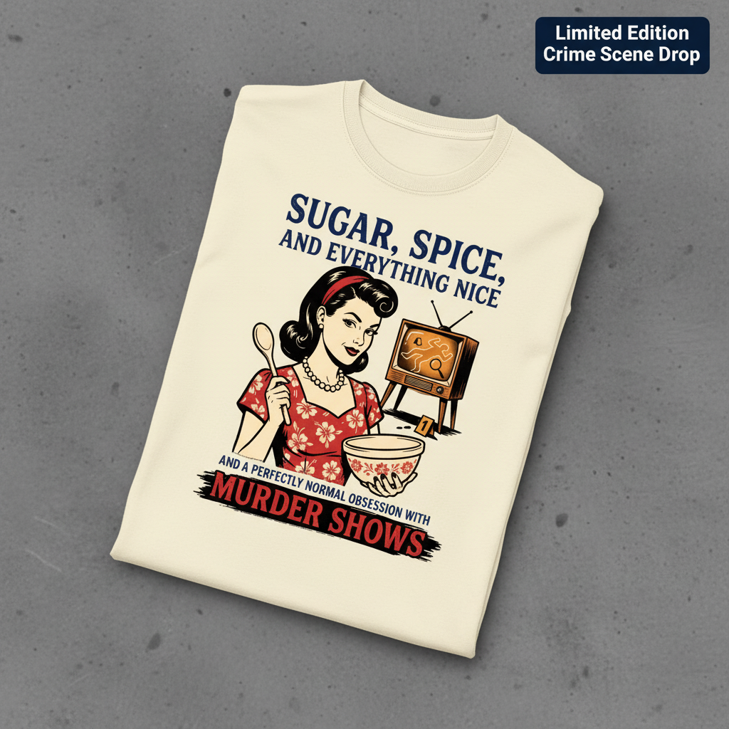 Sugar, Spice & Murder Show Obsession T-Shirt_fold_tilt