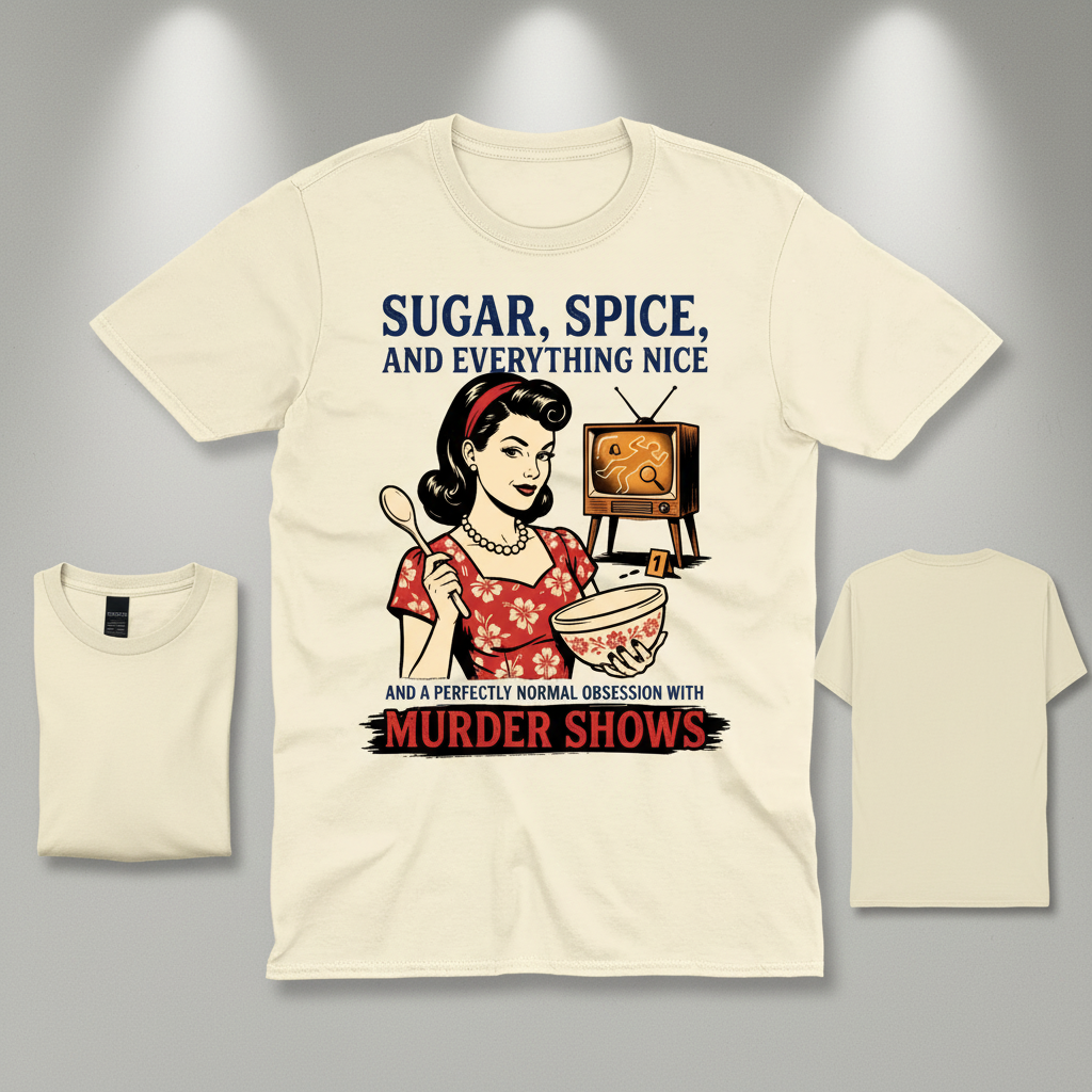 Sugar, Spice & Murder Show Obsession T-Shirt_3_model