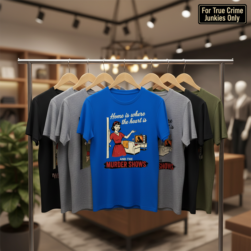 Home Is Where the Murder Shows T-Shirt_boutique_rack