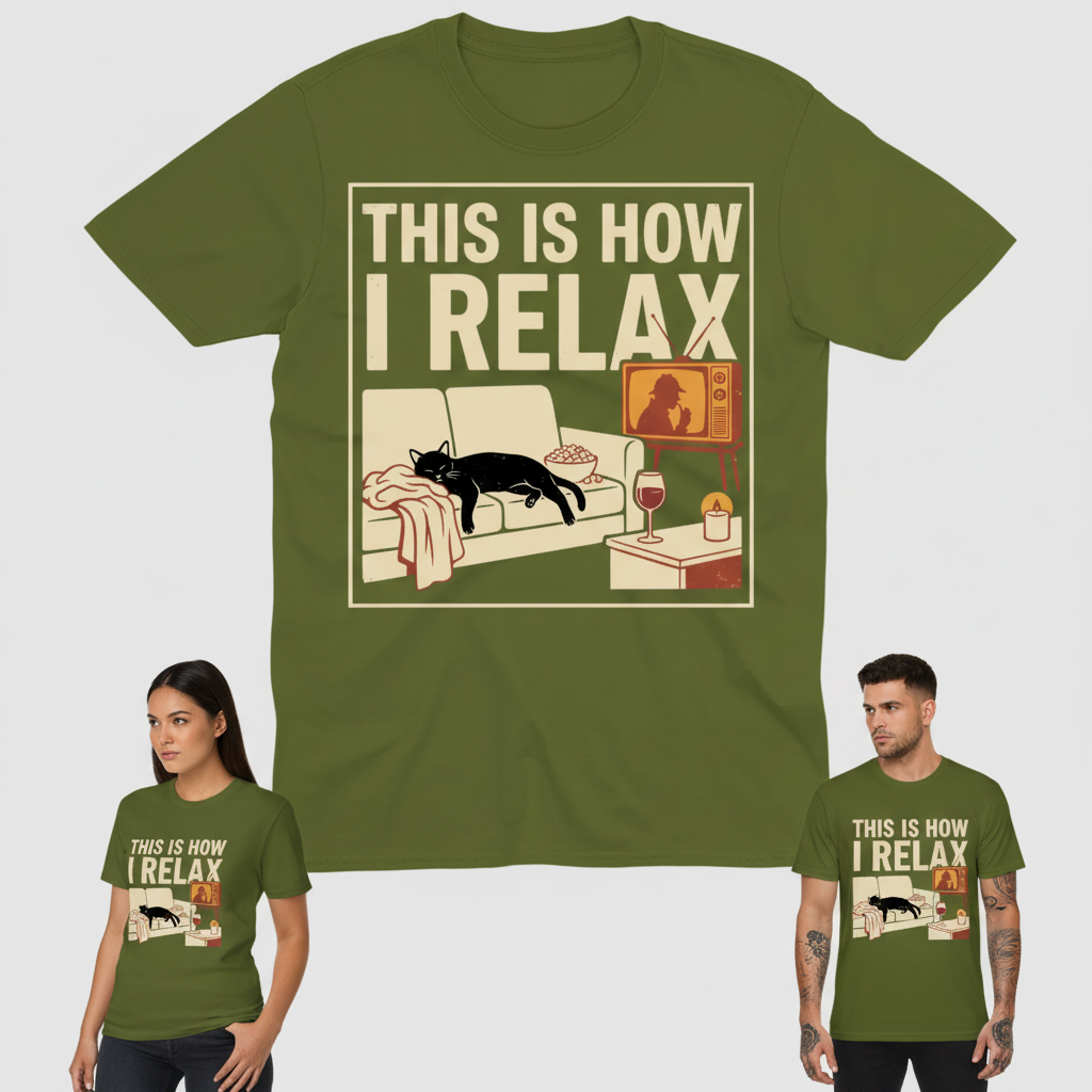 This Is How I Relax T-Shirt_3_model
