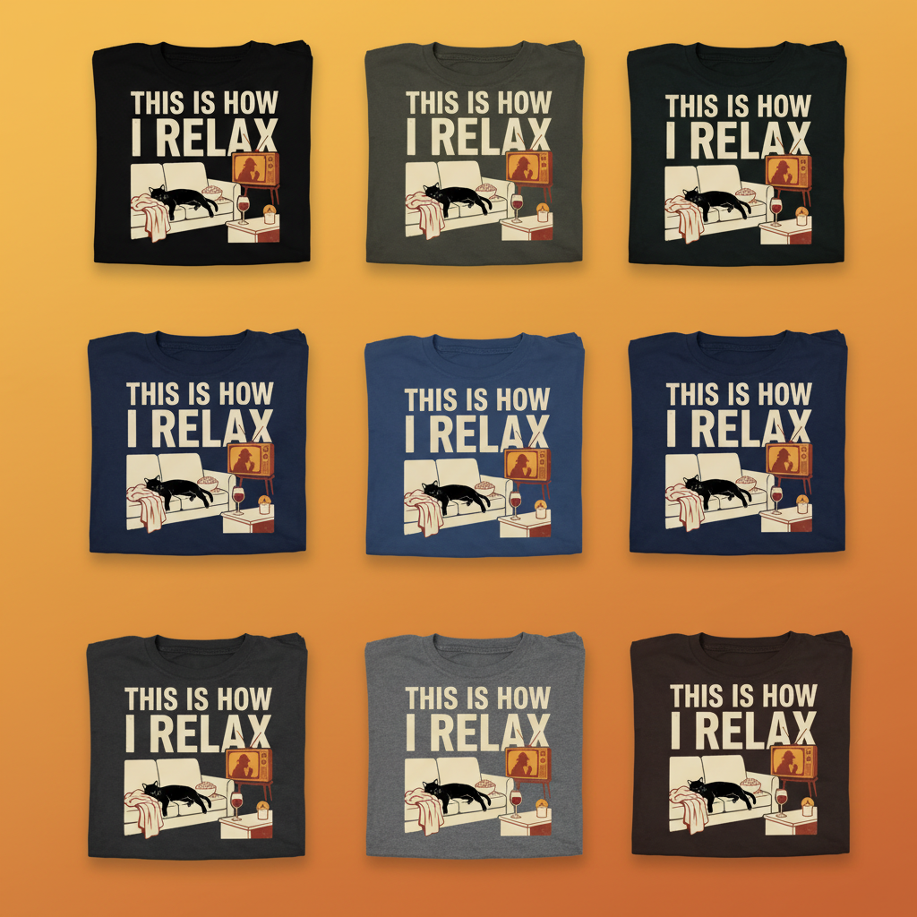 This Is How I Relax T-Shirt_6color_grid