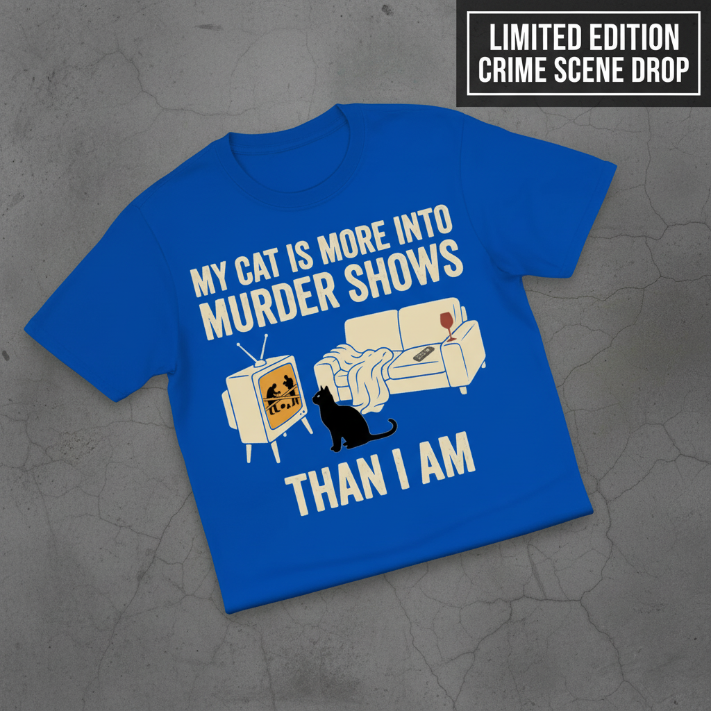 Murder-Show Cat Obsession T-Shirt_fold_tilt