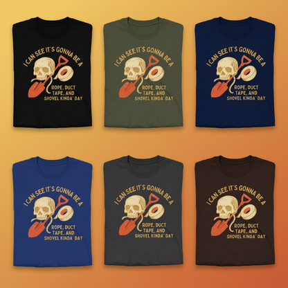 Rope, Tape & Shovel Day T-Shirt_6color_grid