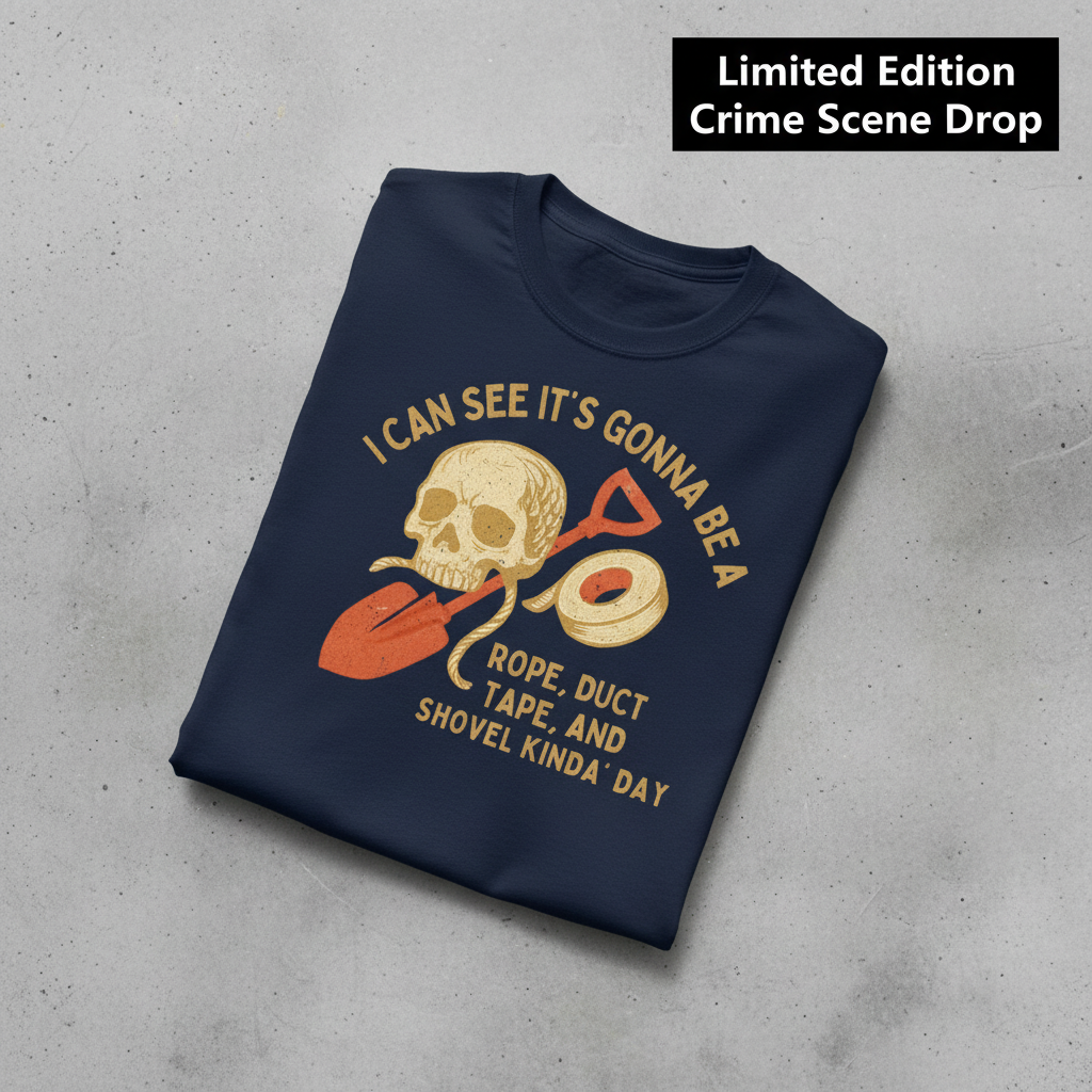 Rope, Tape & Shovel Day T-Shirt_fold_tilt